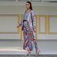 Printed Silk Shirt with Georgette Cami & Pants 3-Piece Set