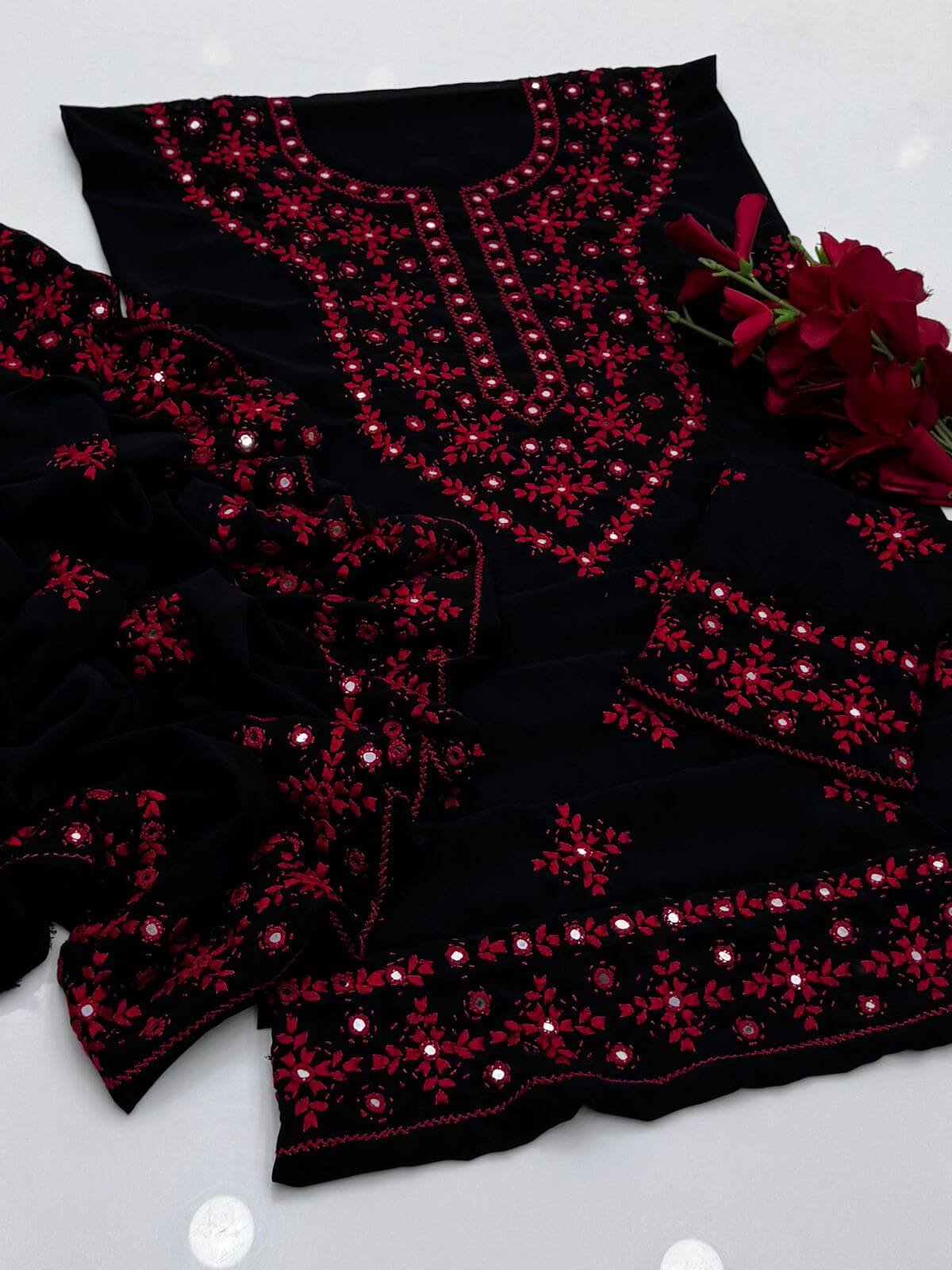 WhatsApp Image 2026-03-03 at 10.20.45 (1) Black Embroidered Chiffon 3PC Dress - Image 1